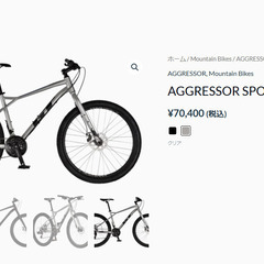 AGGRESSOR SPORT RIGID　マウンテンバイク