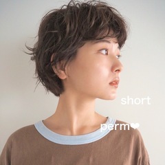 謝礼有❗️12/17限定！18:00〜ショートパーマに出来るモデ...