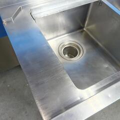用 流し台 厨房機器 ステンレス 2槽シンク シンク 店舗用品食洗機シンク　カラン付きシンク　ホース新品の画像
