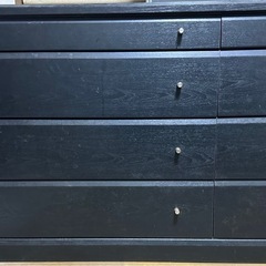 交渉中　ローチェスト 黒木製家具 引き出し テレビ台