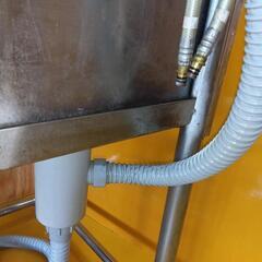 * 和歌山　大阪　1槽シンク ステンレス製 業務用 厨房機器 流し台大量保管中　ガードバックガード付の画像