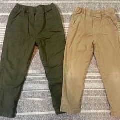 ユニクロ　UNIQLO キッズ ボトムス 110 裏起毛の画像