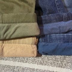 ユニクロ　UNIQLO キッズ ボトムス 110 裏起毛の画像