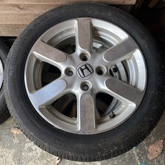 【引取者決定】タイヤ、アルミセット(155/65R14)