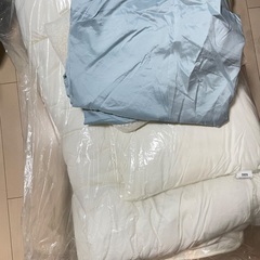 敷布団、掛け布団、枕、シーツセット