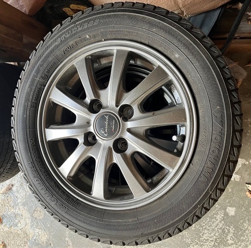 155/65R13_タイヤ/アルミx4本セット