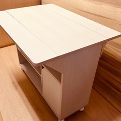 JH0210　天板がたためるワゴン　キャスターワゴン　キッチンワゴン　の画像