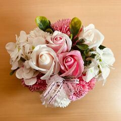 鉢付造花（約・幅20×奥行17×高さ17cm）の画像