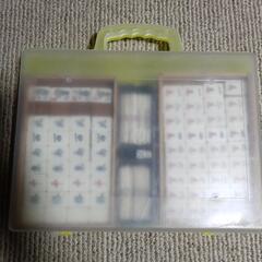 麻雀牌(竹牌) +　マットの画像