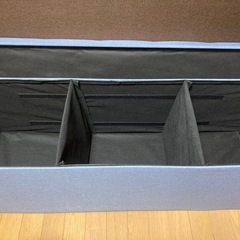 収納　ソファ　ベンチ　ブルー　水色の画像