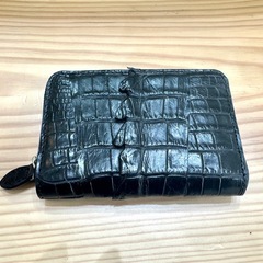 【未使用】本クロコダイル製　ミニ財布　ミニウォレット　QVCの画像