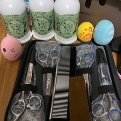 犬 ペットキャリー　トリミング セットの画像