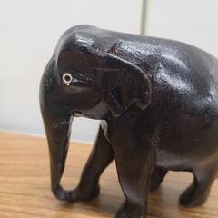 象　置物　木彫りの画像
