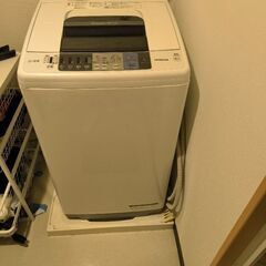 【2点セット】　日立洗濯機　7kg NW-70A 　SHARP 冷蔵庫　SJ-14X　一人暮らし用