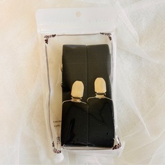 サスペンダー メンズ レディース レトロ フォーマル 古着 Y字 バンド 黒 の画像