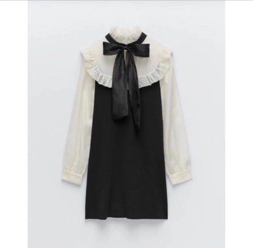 ZARA リボン　ワンピース
