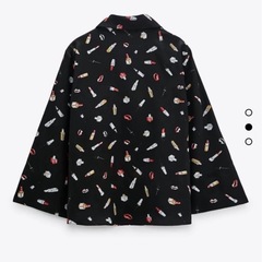 ZARA コスメ柄　ブラウスの画像