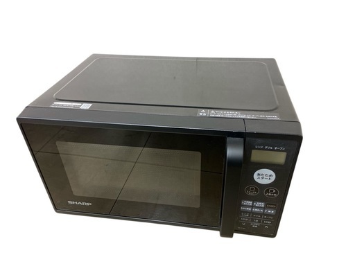 動作品 家電製品 2022年製 SHARP シャープ シンプルオーブンレンジ フラットタイプ RE-F161-B ブラック 最終値下げ‼️