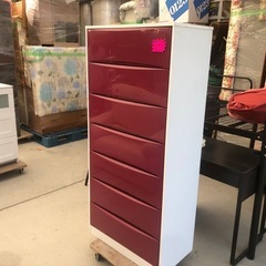 プラ&ウッドの軽量チェスト 7段 状態良好品❗️68cmx39c...