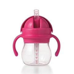 OXO Tot オクソートット グロウ・ハンドル付ストローカップ ピンクの画像