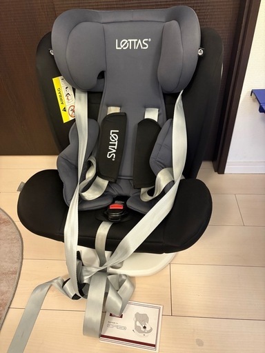 LETTAS チャイルドシート 360° 回転式 0か月-12歳頃　ISOFIX・シートベルト固定両対応