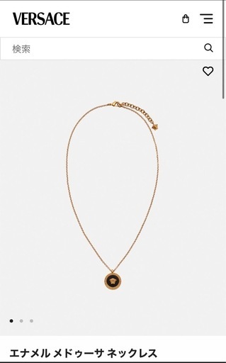 【お安くしました】VERSACE エナメル　メドゥーサ　ネックレス