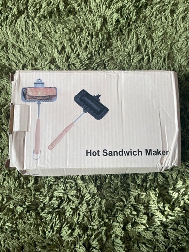 【未使用品】ホットサンドメーカー 箱あり（一人前用）