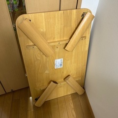 ローテーブル　茶　折りたたみの画像