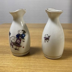 昭和レトロな徳利5個とお猪口5個のセットになりますの画像