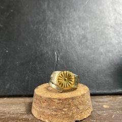 ハンドメイドリング　シルバーアクセサリー　スプーンリング　手作り指輪