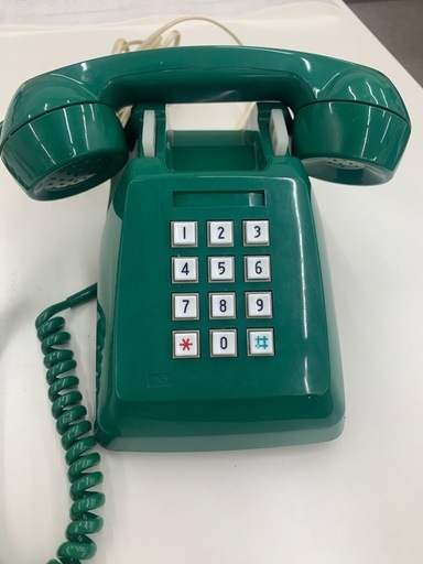【動作品】　昭和レトロ　緑電話