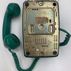 【動作品】　昭和レトロ　緑電話の画像