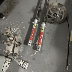 エイプ５０　フロント　ディスク化キット
