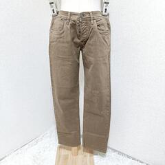 シビリア ストレッチデニムパンツ ジーンズ ダークブラウン 綿混...