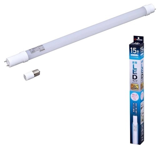 アイリスオーヤマ LED蛍光灯 LED直管ランプ 15形 工事不要 グロースタータ式器具専用 昼光色 LDG15T・D・5/7V2