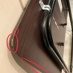 折りたたみデスク＆チェアの画像