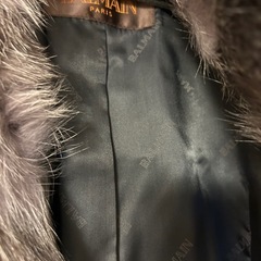 BALMAN羊革トレンチコートの画像