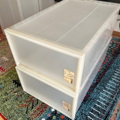 B　無印良品　衣装ケース　引き出し式大×2の画像