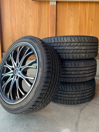 [中古ノーマルタイヤホイール付]215/45R18 93W ノア、ステップワゴン、アコード、アクセラBM.BY系用