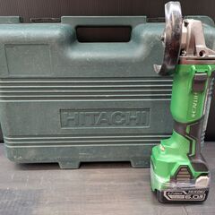 【中古】日立　ディスクグラインダー14.4V　G14DBBVL　ケース・充電器・6.0Ahバッテリ・ハンドル付き【ハンズクラフト熊本けやき通り店】【引き取り限定】