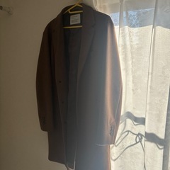 ブラウン　ロングコート
