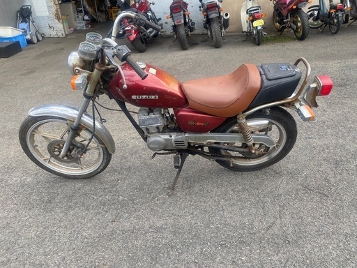 スズキGN50E クランキングOK レストアベース部品取りGN50 (ゼー) 四国