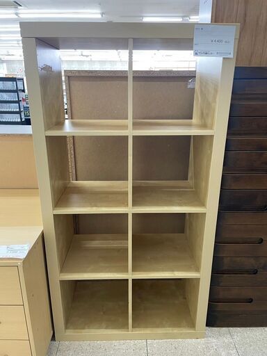 ★ジモティ割あり★  棚 ナチュラル H149.5×D39×W79 クリーニング済み TJ10260