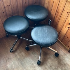 【ジャンク】丸椅子　キャスター付き