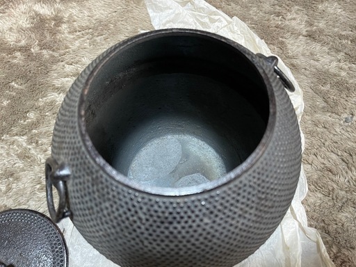 三厳堂 鉄瓶　鉄器　鉄釜？　茶釜？　本場盛岡