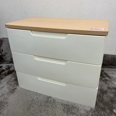 ⭐︎直接引き取り歓迎⭐︎ 木目調天板 3段チェスト