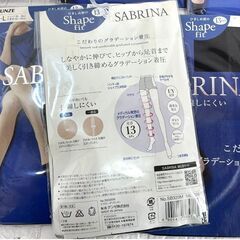 保管未開封 SABURINA 伝線しにくい Shape fit ブラック グラデーション着圧パンスト ストッキング サイズM～L 9枚セット ☆ 札幌市 白石店  の画像