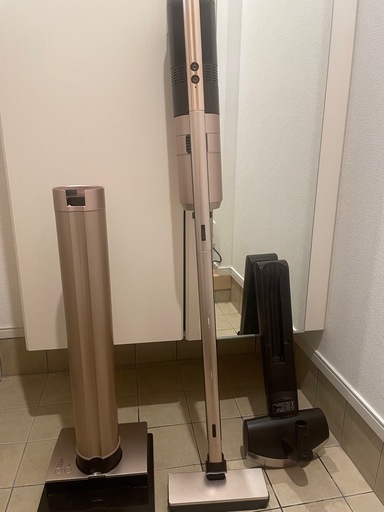 スティック掃除機　コードレススティッククリーナー iNSTICKピンクゴールド