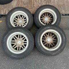 PROGET ROXCY 5.5J-14 4穴 PCD100 4本+185/70R14 スタッドレスアルミ