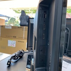 ②液晶カラーテレビ　24インチ　2020年　FUNAI ゴールデンアップルの画像